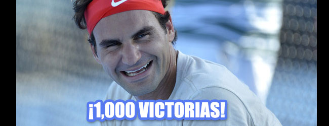 Federer alcanza las 1000 victorias