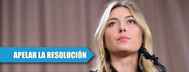 Sharapova apelará la suspensión