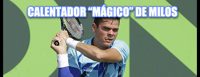 Raonic pone de moda en el tenis el calentador de brazo