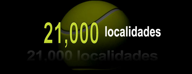 21,000 localidades