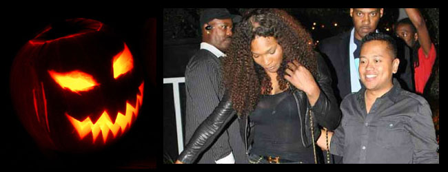 Serena Williams recibe un par de sustos de “Halloween”