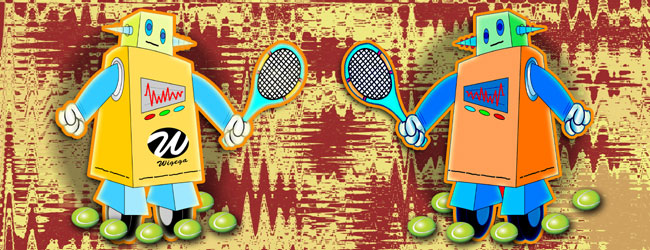 Tennis Robot with Racquet