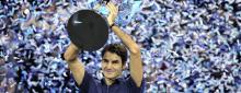 Federer captura un record sexto título en el ATP World Tour Final