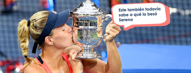 Beso al trofeo