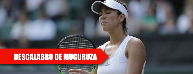 Muguruza se desploma en Wimbledon