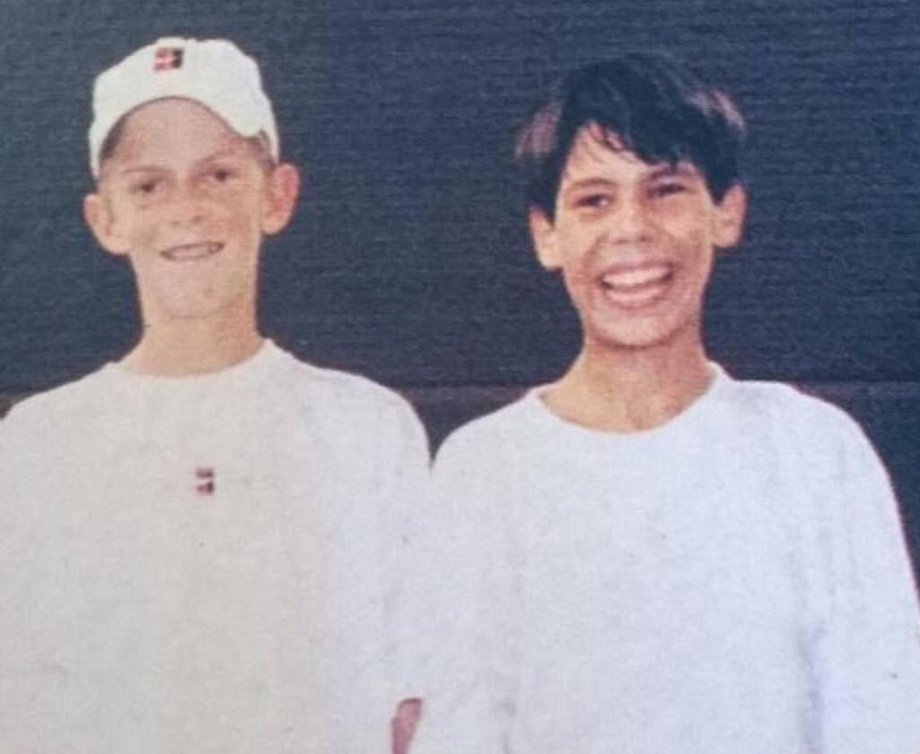 kevin anderson y rafael nadal as kids